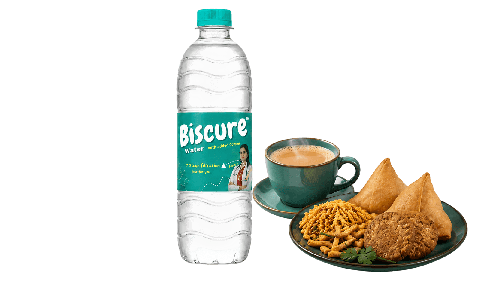 Biscure 500ml packaged drinking water bottle